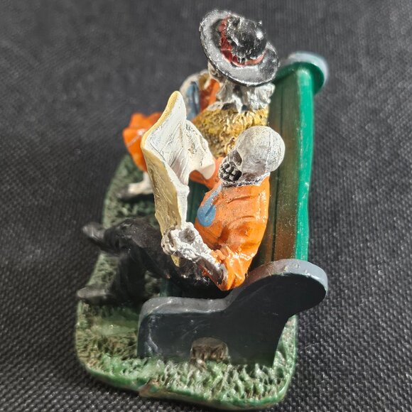 Lemax Spooky Town Google Hot Dog Vendor & Really Late Train Figurines Set Of 2 - Picture 6 of 12